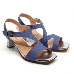 Emmanuelle sandaal blauw glitter 23609